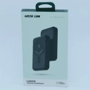 پاور بانک مگسیف GREEN LION مدل LAGOS ظرفیت 10000 هزار میلی آمپر ساعت