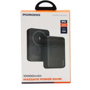 پاوربانک مگسیف PORODOمدل PB067 ظرفیت 10000 هزار میلی آمپر