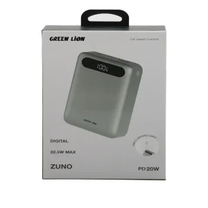 پاوربانک GREEN LION مدل ZUNO ظرفیت 20000 هزار میلی آمپر ساعت