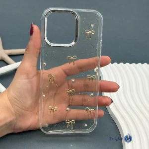 قاب موبایل IPHONE 16 PROMAX رزینی اکلیلی مدل پاپیون