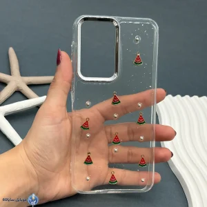 قاب موبایل Galaxy A36,A56 رزینی اکلیلی طلایی مدل هندوانه