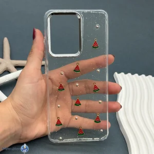 قاب موبایل Xiaomi X7PRO رزینی اکلیلی طلایی مدل هندوانه