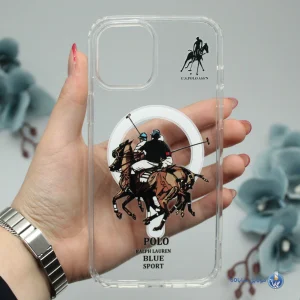 قاب موبایل iphone 12 Pro max مدل POLO شفاف مگسیف کد 094