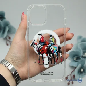 قاب موبایل iphone 12 Pro max مدل POLO شفاف مگسیف کد 095