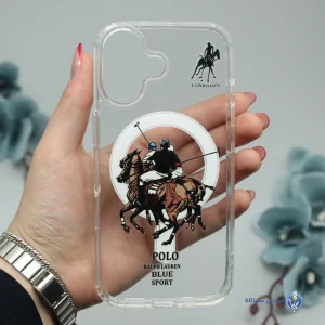 قاب موبایل iphone 17 مدل POLO شفاف مگسیف کد 0114