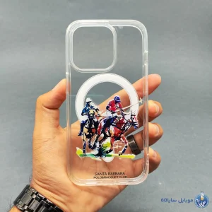 قاب موبایل iphone 15 Pro max مدل POLO شفاف مگسیف کد 0106