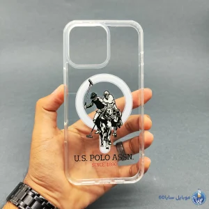قاب موبایل iphone 16 Pro max مدل POLO شفاف مگسیف کد 0111