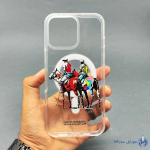 قاب موبایل iphone 16 Pro max مدل POLO شفاف مگسیف کد 0110