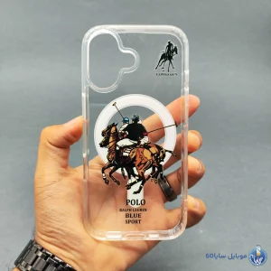 قاب موبایل iphone 17 مدل POLO شفاف مگسیف کد 0114