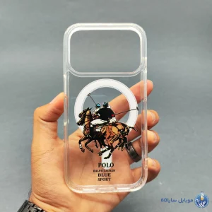 قاب موبایل iphone 17 Pro max مدل POLO شفاف مگسیف کد 0117