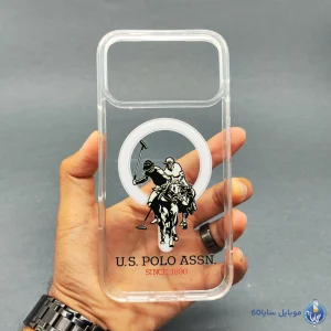 قاب موبایل iphone 17 Pro max مدل POLO شفاف مگسیف کد 0118