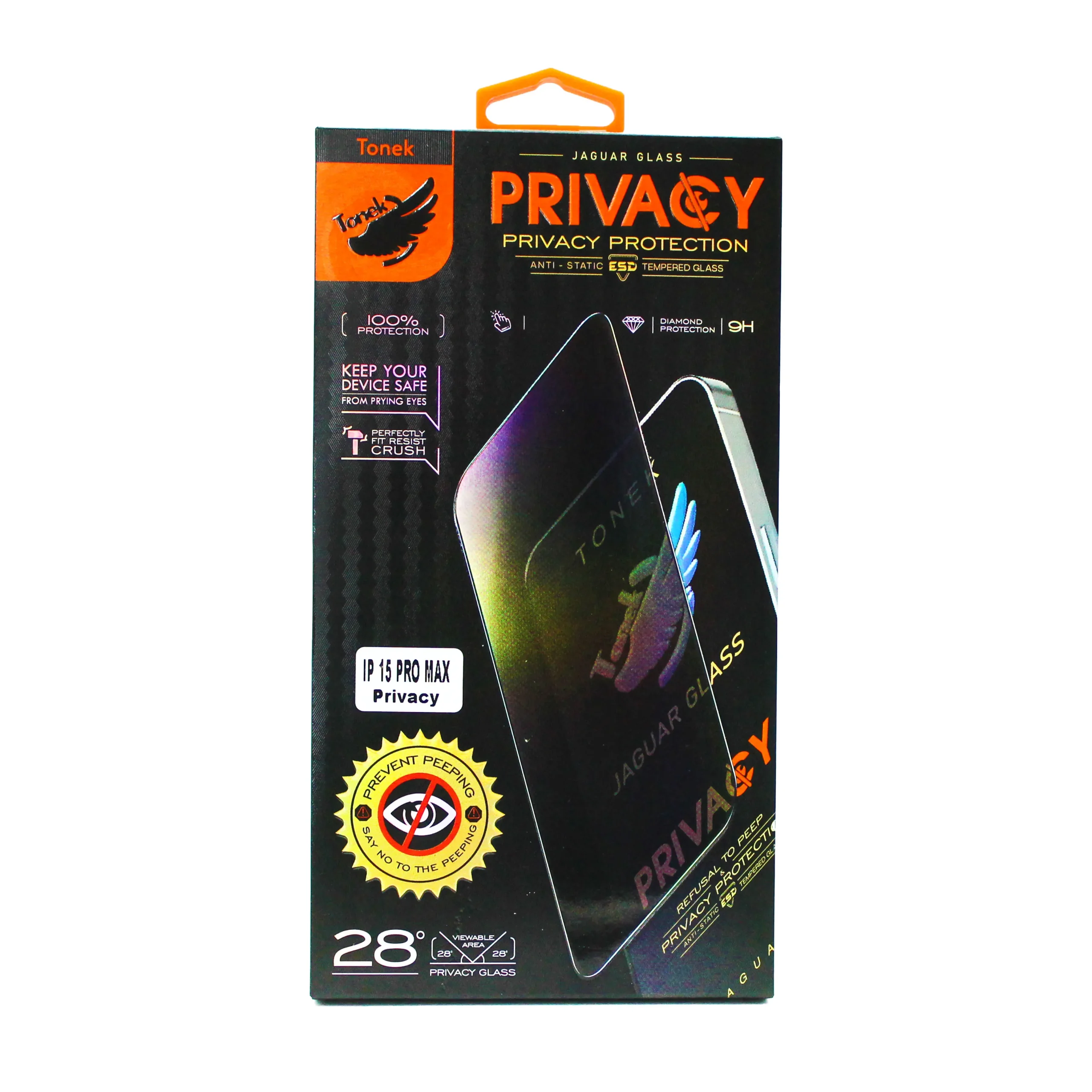 محافظ صفحه نمایش موبایل TONEK مدل PRIVACY مناسب برای آیفون IP 12 PRO MAX